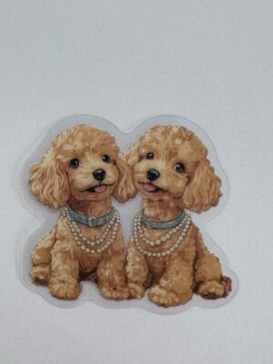 5cm x 4cm - Vintage Style Dog Stickers