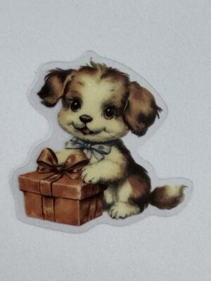 5cm x 5cm - Vintage Style Dog Stickers