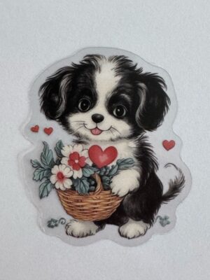 5cm x 4cm - Vintage Style Dog Stickers