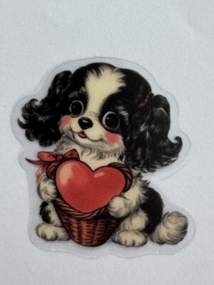 5cm x 4.5cm - Vintage Style Dog Stickers