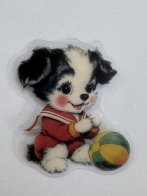 5cm x 4cm - Vintage Style Dog Stickers
