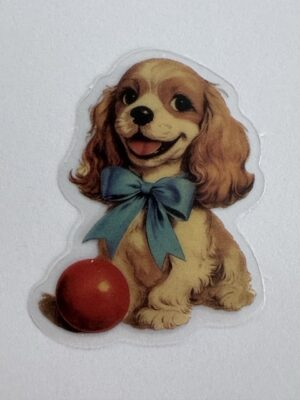 5cm x 4cm - Vintage Style Dog Stickers