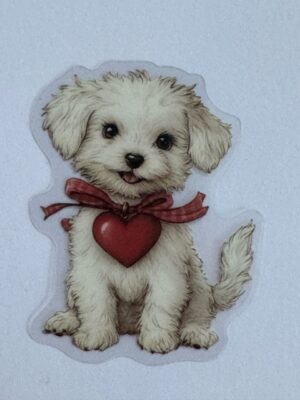 5.5cm x 4.5cm - Vintage Style Dog Stickers