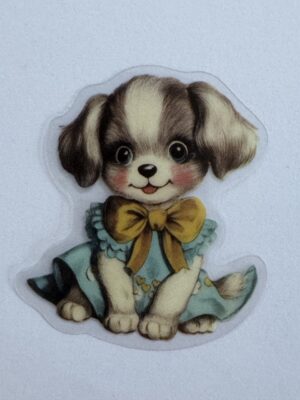 5cm x 4cm - Vintage Style Dog Stickers