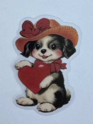 6cm x 4cm - Vintage Style Dog Stickers