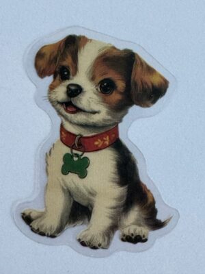 5cm x 4cm - Vintage Style Dog Stickers