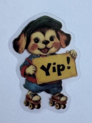 5.5cm x 3.5cm - Vintage Style Dog Stickers