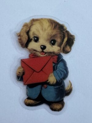 6cm x 4cm - Vintage Style Dog Stickers