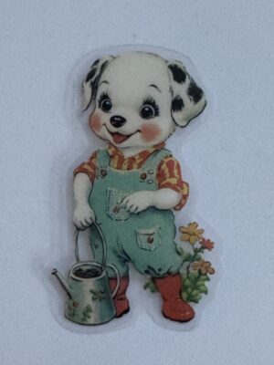 6.5cm x 3.5cm - Vintage Style Dog Stickers