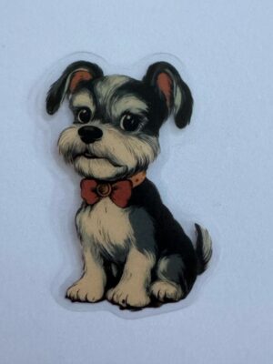 6cm x 3.5cm - Vintage Style Dog Stickers