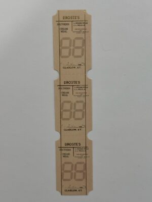 15cm x 3cm - Vintage Style Ticket Sticker Strip