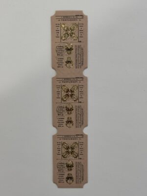 15cm x 3cm - Vintage Style Ticket Sticker Strip