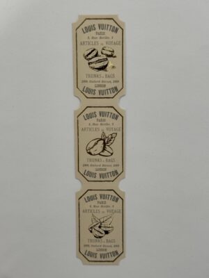 15cm x 3cm - Vintage Style Ticket Sticker Strip
