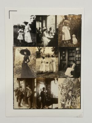 4cm x 3cm x 9 Stickers on Sheet -  Vintage Style Photograph Sticker Sheets