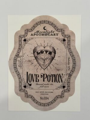 13.5cm x 10cm - Vintage Style Apothecary & Potion Label Stickers