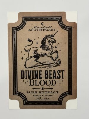 14.5cm x 10cm - Vintage Style Apothecary & Potion Label Stickers