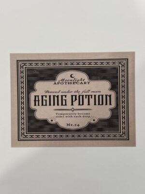 13.5cm x 10cm - Vintage Style Apothecary & Potion Label Stickers