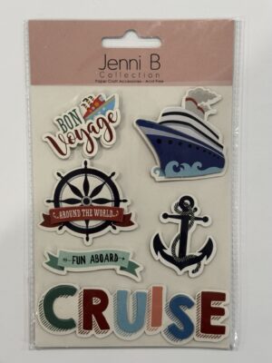 15cm x 11.5cm - Jenni B Cardboard Die Cut Embellishments