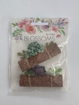 Pk of 2 - Blossoms 3D dimensional flower stickers