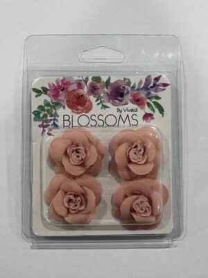 Pk of 4 - Fabric Roses