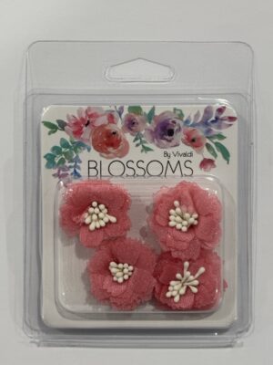 Pk of 4 - Fabric Roses