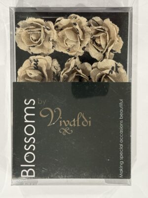 Pk of 9 - Fabric Roses