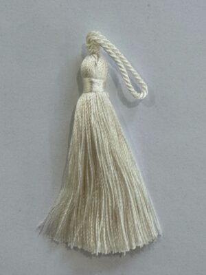 Ivory Thread Tassel – 8cm