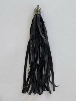 Black faux-leather Tassel – 15cm